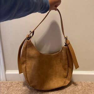 Tan Leather Shoulder Bag